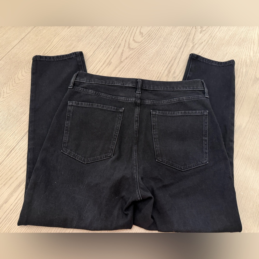 Banana Republic Premium Denim style high rise slim black jeans sz 31